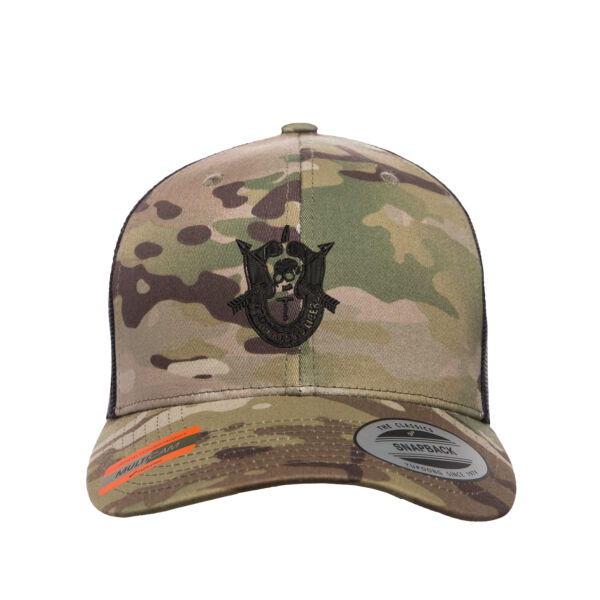 3/7 Multicam Snap Back Retro Trucker Cap Thumbnail